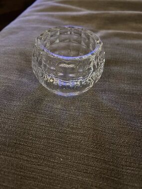 FRÖJDA Tealight holder, clear glass, 2 "